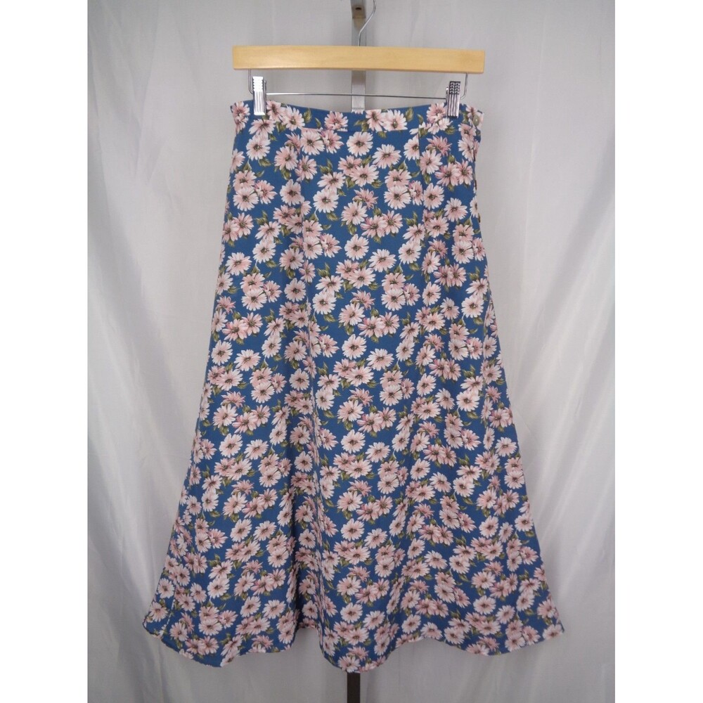 Jonathan Martin Floral Chiffon Skirt Sz Large Vintage 90's Cottagcore Whimsigoth